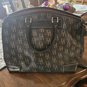 Dooney & Bourke Monogram Satchel - Brown/Black